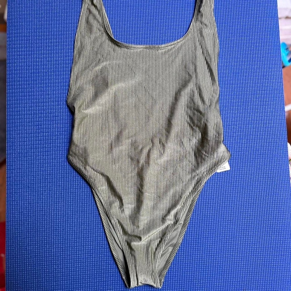 Olive green Aerie one piece swimsuit
